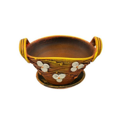 Picture of Saksija korpa 13cm etno keramika