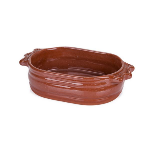 Picture of Tava elipsa 17cm braon etno keramika
