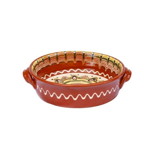 Picture of Tava 25cm okrugla svetla etno keramika