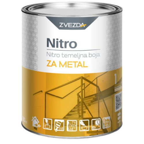 Picture of Zvezda Nitro temeljna boja za metal oksidno crvena 0,75l