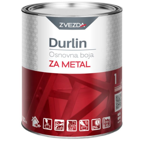 Picture of Zvezda Durlin osnovna boja za metal oksidno crvena 0,75l