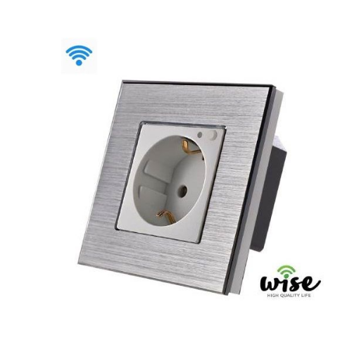 Picture of Wise utičnica ugradna WiFi srebrna 16a WU0011