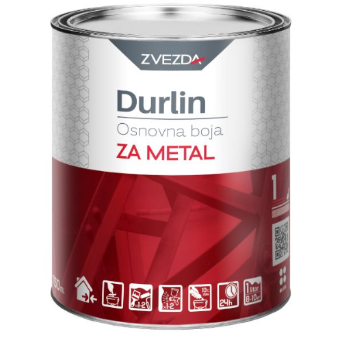 Picture of Zvezda Durlin osnovna boja za metal siva 0,75l