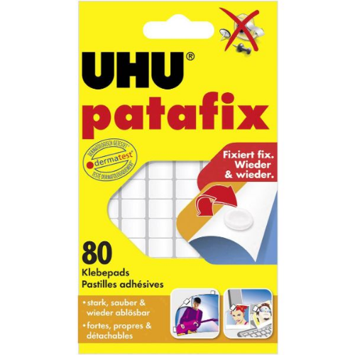 Picture of Uhu patafix lepljivi jastuci beli 80