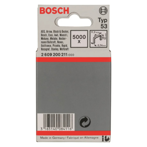 Picture of Bosch spajalica, tip 53, 11,4x0,74x10mm 5000kom