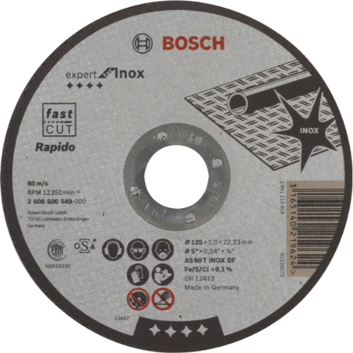 Picture of Bosch ploča rezna ravna za inox Expert 125x1mm
