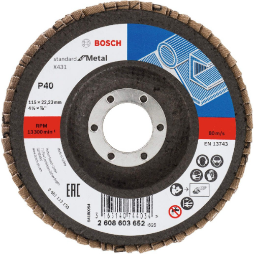 Picture of Bosch flap disk izvijeni X431 za metal standard 115mm