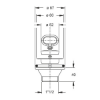 Picture of Odlivni ventil 6/4 PP za sudoperu sa gumenim čepom Bonomini