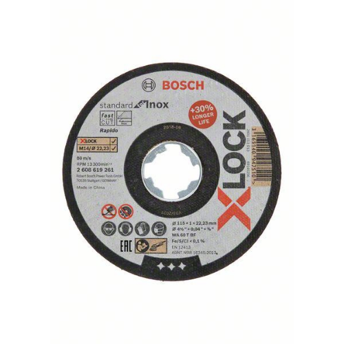 Picture of Bosch rezna ploča ravna X-LOCK Standard za Inox 115mm