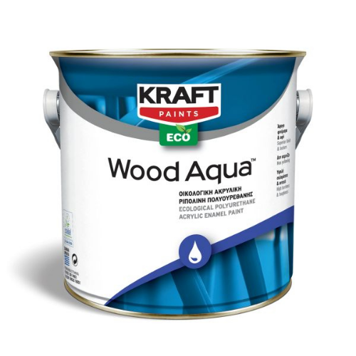 Picture of Kraft wood aqua satine white 0.75l emajl za drvo