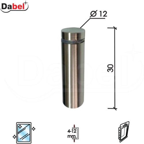 Picture of Dabel distancer za staklo DST1 Inox fi12x30mm DP1