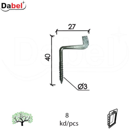 Picture of Dabel rajber R1 ZnB 3,0x40x27mm (8kom) XPD