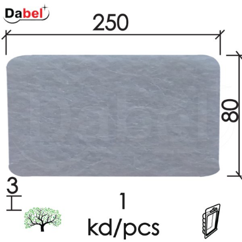 Picture of Dabel podloška filc samol. za nameštaj f01 bela 80x250x3