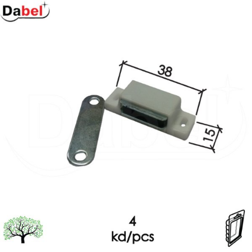 Picture of Dabel magnet za nameštaj m4100 bela 38 mm (4kom) dbp1