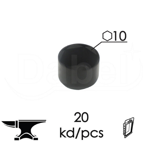 Picture of Dabel kapica za matice km1 crna ok10 (20kom) dbp1