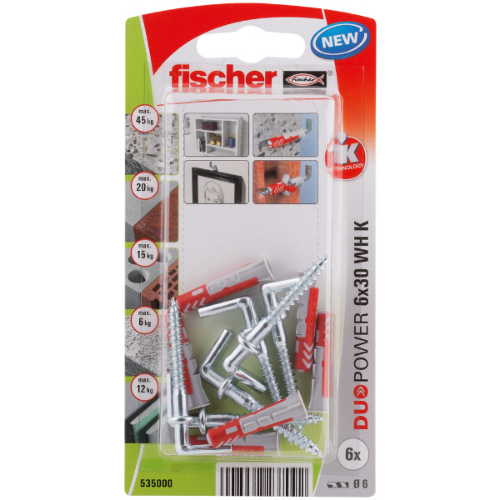 Picture of Fischer Duopower 6x30 WH K NV univerzalni tipl i vijak