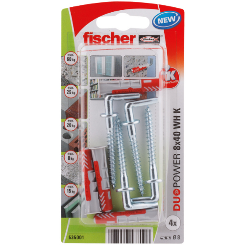 Picture of Fischer Duopower 8x40 WH K NV univerzalni tipl i vijak