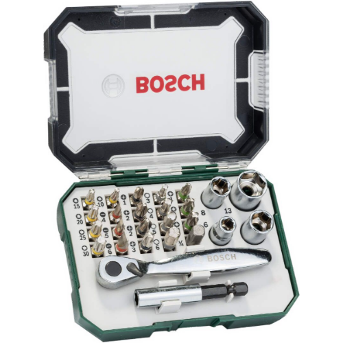 Picture of Bosch 26 delni set bitova sa račnom