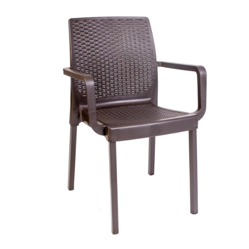 Picture of Baštenska stolica Napoli DxŠxV: 51x45x89 cm, plastična, braon