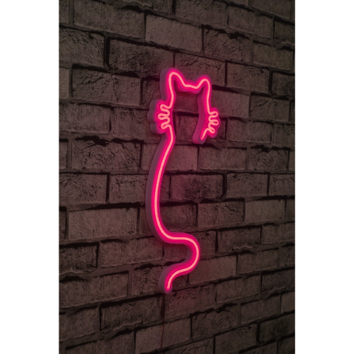 Picture of Zidna dekoracija mačka LED, roze