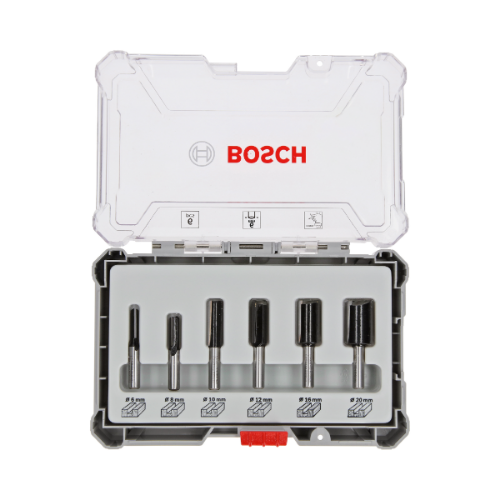 Picture of Bosch 6-delni set ravnih glodala, držač od 6 mm