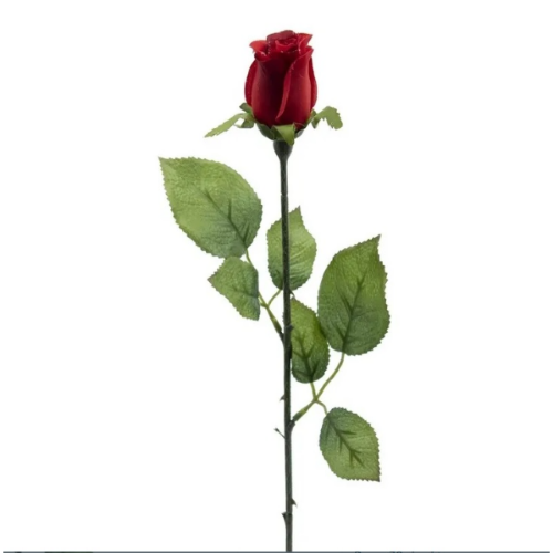 Picture of Veštački cvet ruža sa rosom 52cm, crvena