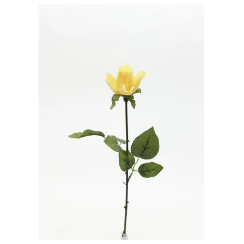 Picture of Veštački cvet ruža sa rosom 52cm, žuta