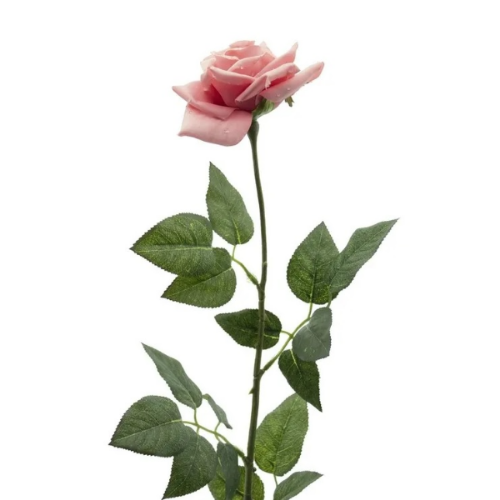 Picture of Veštački cvet ruža sa rosom 75cm, roze