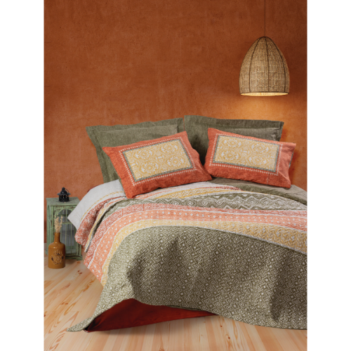 Picture of Single posteljina sa čaršavom višebojna