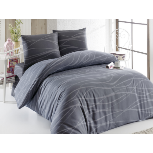 Picture of Double posteljina sa čaršavom, siva