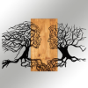 Picture of Zidna dekoracija dezen lice, metal drvo, 92x58 cm