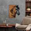 Picture of Zidna dekoracija drvo/metal konj 48x57cm