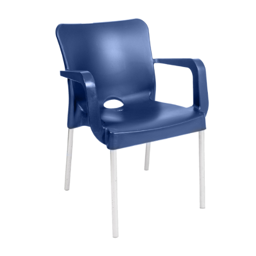 Picture of Baštenska stolica Fulya DxŠxV: 54x55x81 cm, plastika i metal, plava