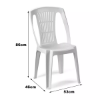 Picture of Baštenska stolica Stella, bela, VxŠxD: 86x53x46 cm, polipropilen