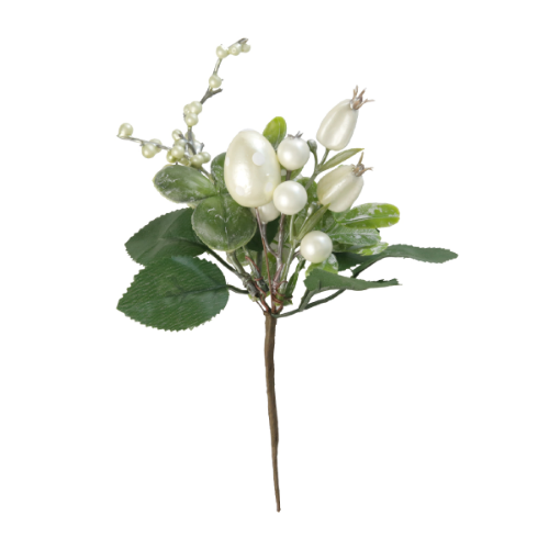 Picture of Veštački cvet uskršnja bela grana 24 cm